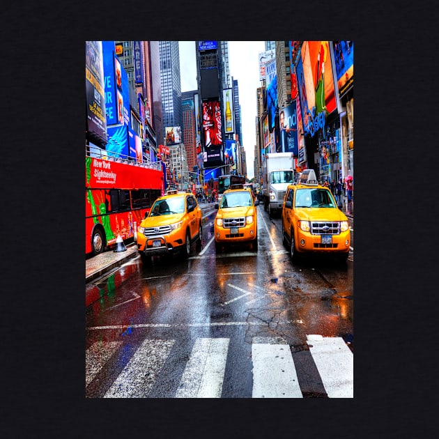 Times Square Taxis by tommysphotos